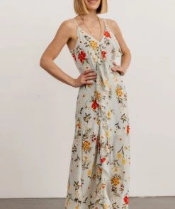 SL Roxanna Ruffle Maxi Dress | Multi Floral
