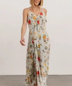 SL Roxanna Ruffle Maxi Dress | Multi Floral