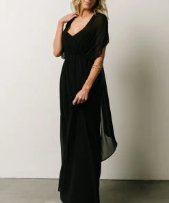 SL Ruth Strapless Convertible Gown | Black Dresses