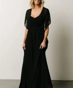 SL Ruth Strapless Convertible Gown | Black Dresses