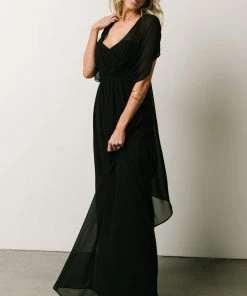 SL Ruth Strapless Convertible Gown | Black Dresses