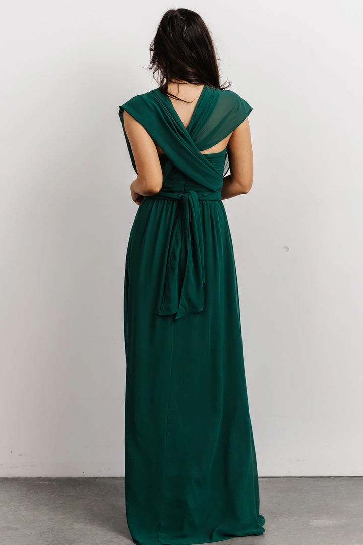 SL Dresses Ruth Strapless Convertible Gown | Dark Green 8 SL Dresses Ruth Strapless Convertible Gown | Dark Green