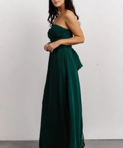 SL Dresses Ruth Strapless Convertible Gown | Dark Green 16 SL Dresses Ruth Strapless Convertible Gown | Dark Green