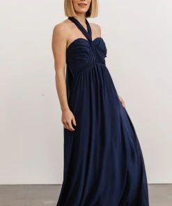 SL Ruth Strapless Convertible Gown | Navy Dresses