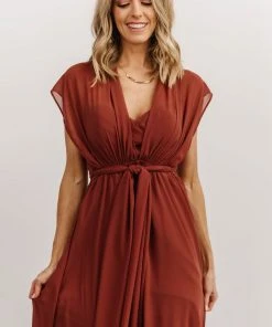 SL Ruth Strapless Convertible Gown | Terracotta