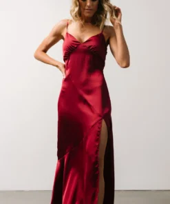 DF Sabina Slip Dress | Burgundy 13 DF Sabina Slip Dress | Burgundy