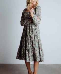 HAY Dresses Sammie Midi Dress | Sage Floral
