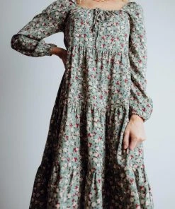 HAY Dresses Sammie Midi Dress | Sage Floral