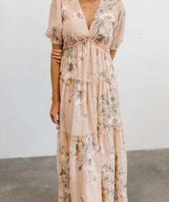 BB Custom Santorini Maxi Dress | Blush Floral 10 BB Custom Santorini Maxi Dress | Blush Floral