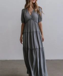 BB Custom Santorini Maxi Dress | Dusty Blue