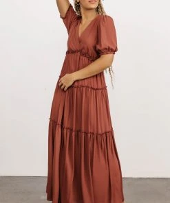 BB Custom Dresses Santorini Maxi Dress | Rosy Brown