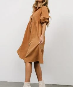 POL Shop All Sari Babydoll Dress | Camel