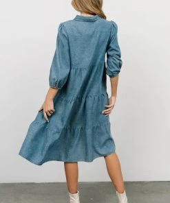 POL Sari Babydoll Dress | Chambray Dresses