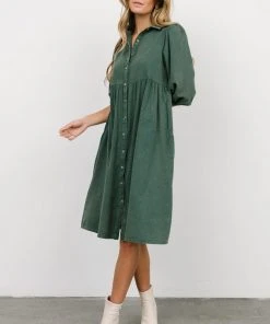 POL Dresses Sari Babydoll Dress | Green