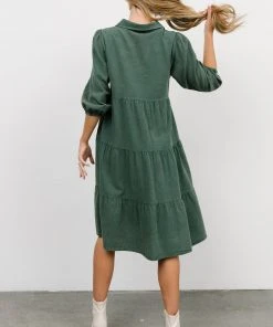 POL Dresses Sari Babydoll Dress | Green