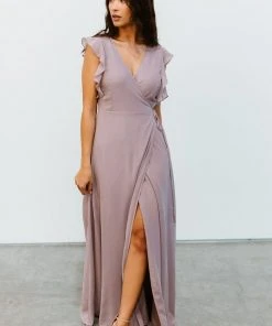 Soi Dresses Saya Wrap Maxi Dress | Dusty Lilac