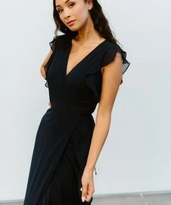 Soi Dresses Saya Wrap Maxi Dress | Navy