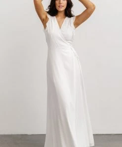 Soi Dresses Saya Wrap Maxi Dress | Off-White
