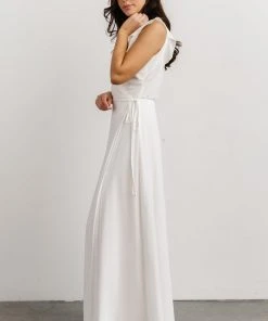 Soi Dresses Saya Wrap Maxi Dress | Off-White