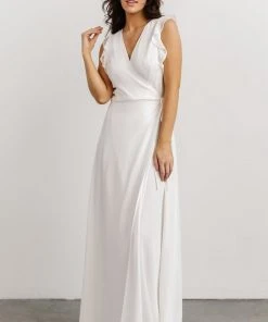 Soi Dresses Saya Wrap Maxi Dress | Off-White