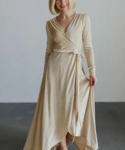 BB Custom Dresses Serena Shimmer Velvet Wrap Dress | Pearl