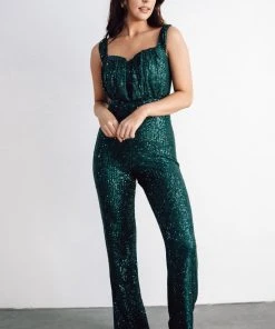 RR Sevyn Sequin Jumpsuit | Emerald Shop By Style