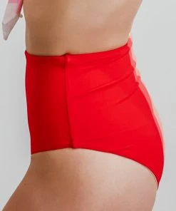 BJB Swim Sherbet Striped High Waist Bikini Bottom