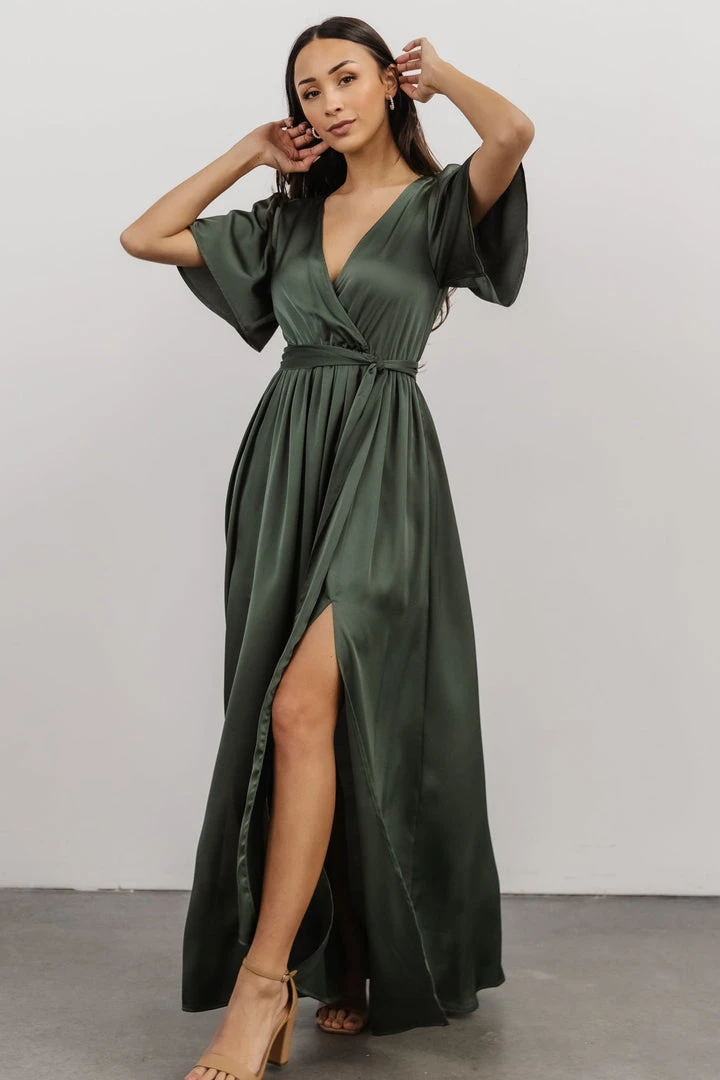 BB Custom Sicily Satin Maxi Dress | Dusty Green Dresses 4 BB Custom Sicily Satin Maxi Dress | Dusty Green Dresses