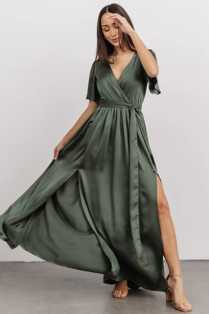 BB Custom Sicily Satin Maxi Dress | Dusty Green Dresses 12 BB Custom Sicily Satin Maxi Dress | Dusty Green Dresses