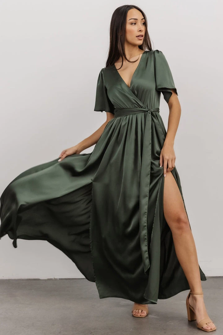 BB Custom Sicily Satin Maxi Dress | Dusty Green Dresses 5 BB Custom Sicily Satin Maxi Dress | Dusty Green Dresses