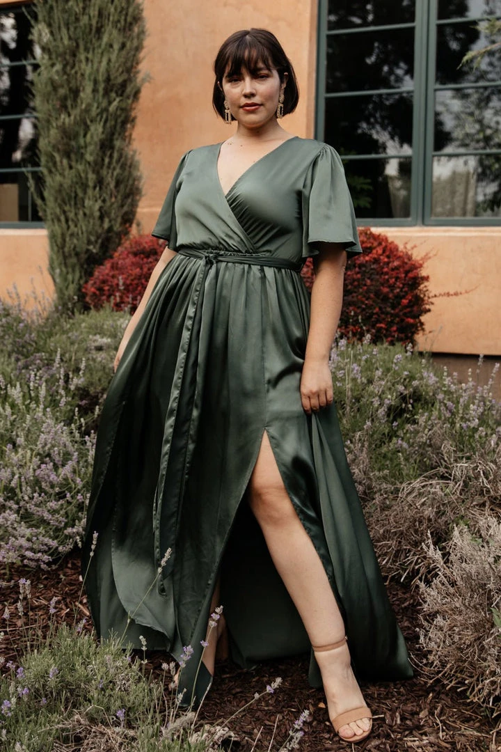 BB Custom Sicily Satin Maxi Dress | Dusty Green Dresses 1 BB Custom Sicily Satin Maxi Dress | Dusty Green Dresses