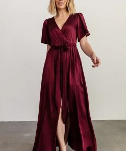 BB Custom Sicily Satin Maxi Dress | Mulberry