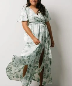 BB Custom Sicily Satin Maxi Dress | Sage Floral Dresses 31 BB Custom Sicily Satin Maxi Dress | Sage Floral Dresses