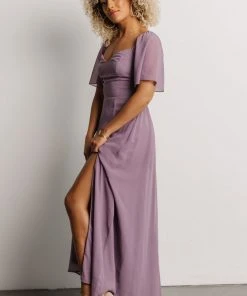 BB Custom Sierra Sweetheart Maxi Dress | Lilac