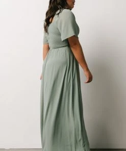 BB Custom Dresses Sierra Sweetheart Maxi Dress | Sage