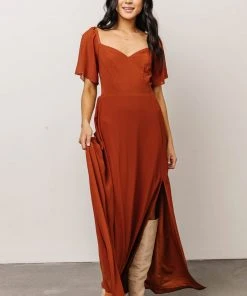 BB Custom Sierra Sweetheart Maxi Dress | Spice