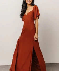 BB Custom Sierra Sweetheart Maxi Dress | Spice