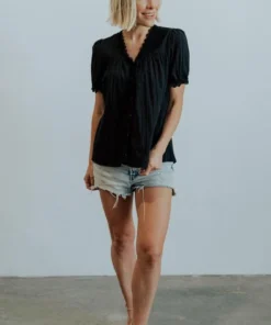 HAY Boho Sloane Button Top | Black 9 HAY Boho Sloane Button Top | Black