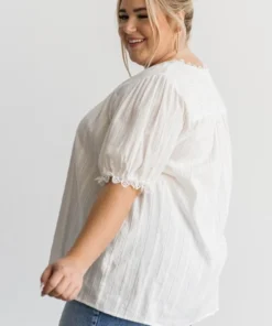 HAY Tops Sloane Button Top | White