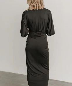 DD Solana Ruched Dress | Black Dresses