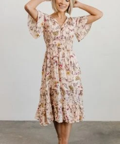 BB Custom Spell Boho Midi Dress | Blush Floral