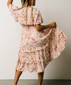 BB Custom Spell Boho Midi Dress | Blush Floral