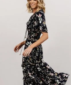 BB Custom Dresses Spell Boho Midi Dress | Navy Floral 9 BB Custom Dresses Spell Boho Midi Dress | Navy Floral