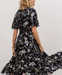 BB Custom Dresses Spell Boho Midi Dress | Navy Floral 8 BB Custom Dresses Spell Boho Midi Dress | Navy Floral