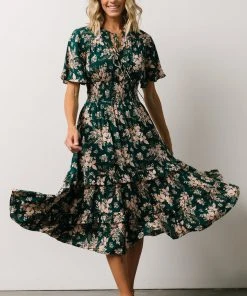 BB Custom Spell Boho Midi Dress | Topaz + Blush Floral