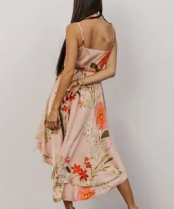 BB Custom Dresses Steffi Tulip Wrap Dress | Pink Multi Floral