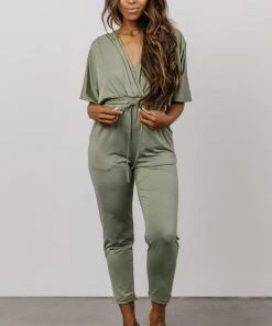 DD Jumpsuits Stevie Ankle Jumpsuit | Dusty Sage