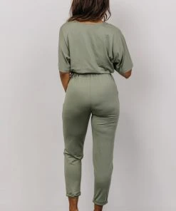 DD Jumpsuits Stevie Ankle Jumpsuit | Dusty Sage