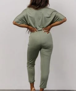 DD Jumpsuits Stevie Ankle Jumpsuit | Dusty Sage