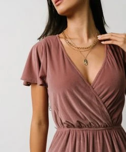 BB Custom Sulzen Velvet Maxi Dress | Rose 19 BB Custom Sulzen Velvet Maxi Dress | Rose